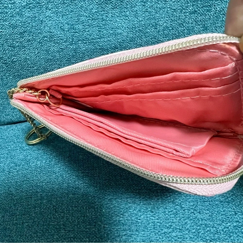 My Melody Sanrio Pink/White Leather Credit Cards Purse/Case